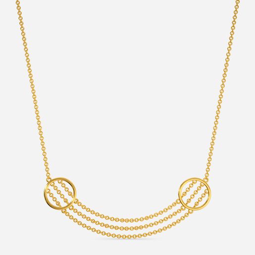 Summer Fling Fringe Gold Necklaces