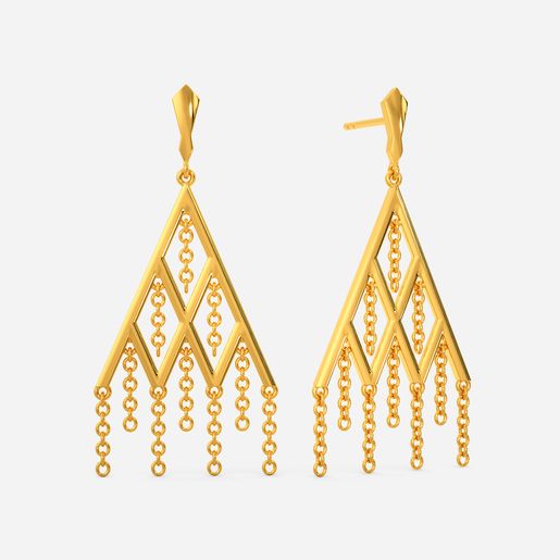 Fringe Thrill Gold Earrings