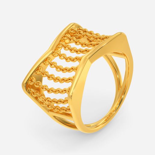 Make Sway Fringe Gold Rings