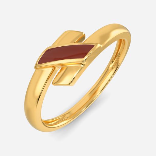 Lady in Leather Gold Rings