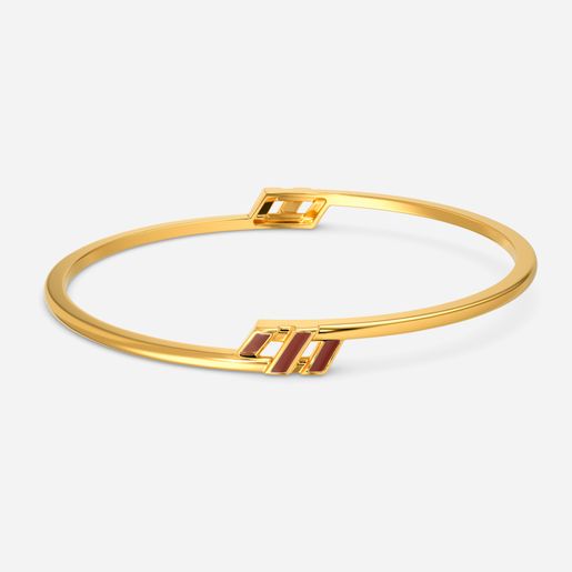 Cacao Chromed Gold Bangles