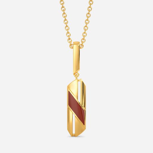 The Leather Lingo Gold Pendants