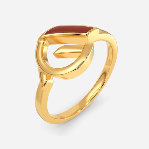 Mocha All Day Gold Rings