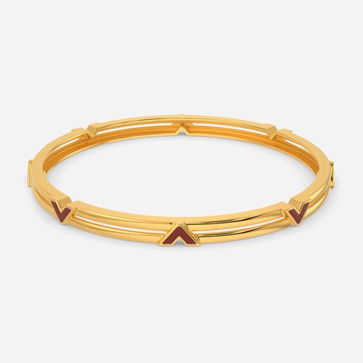 The Leather Land Gold Bangles