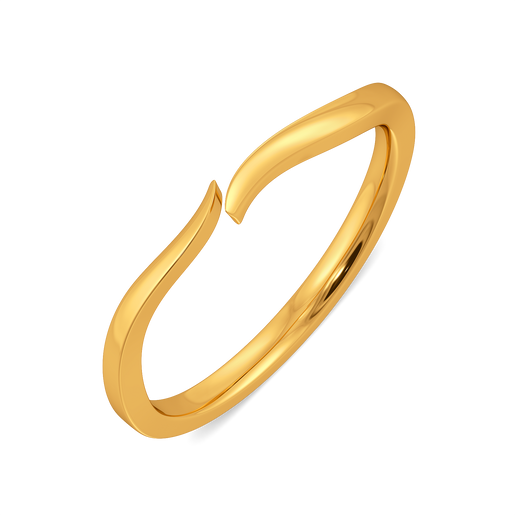 Dreamy Feathers Gold Rings