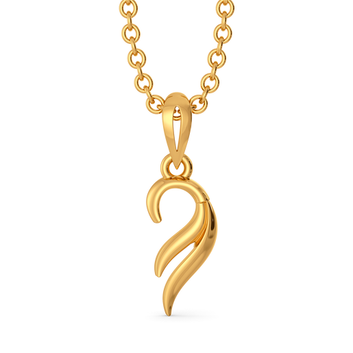 Dreamy Feathers Gold Pendants