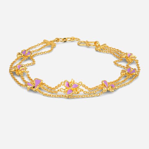 Lilac Breeze Gold Bracelets