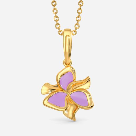 Lilac Breeze Gold Pendants