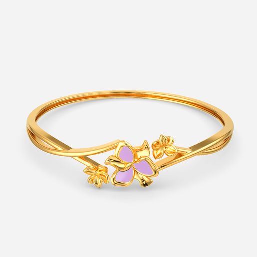 Feeling Lilac Gold Bangles