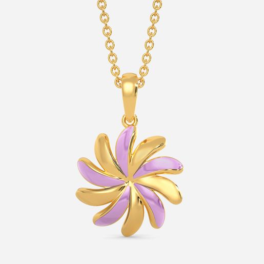 Simply Lilac Gold Pendants