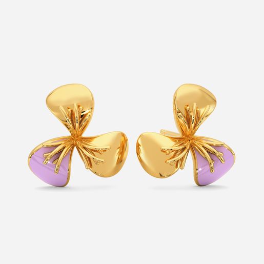 Feels Like Lilac Gold Earrings