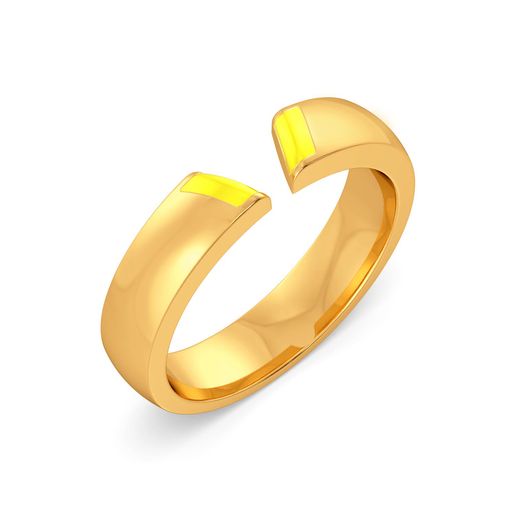 Dreamy Dapple Gold Rings