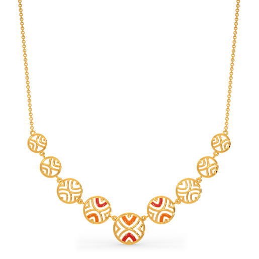 Colour Dop Gold Necklaces