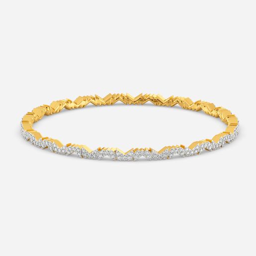 Logo Squared Diamond Bangles
