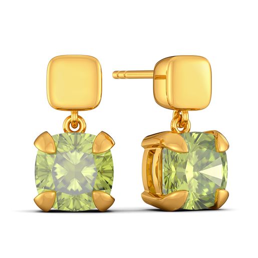 Honeydew Green Gemstone Earrings