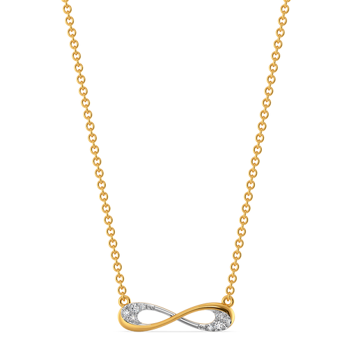 Loops That Wander Diamond Necklaces