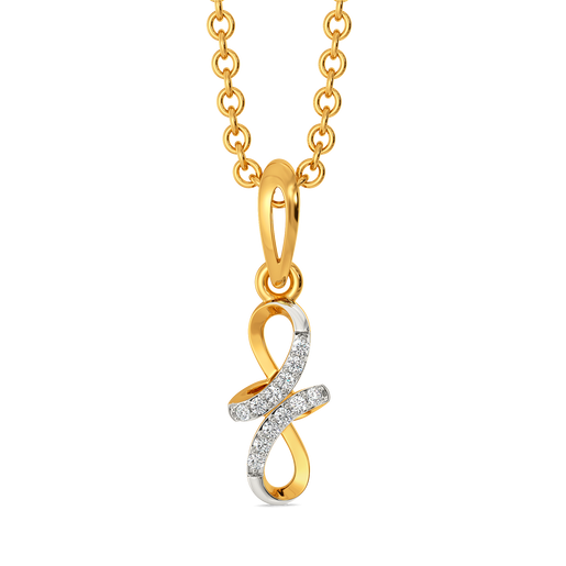 Loops That Wander Diamond Pendants