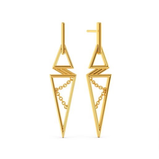 Leather Weather Gold Earrings