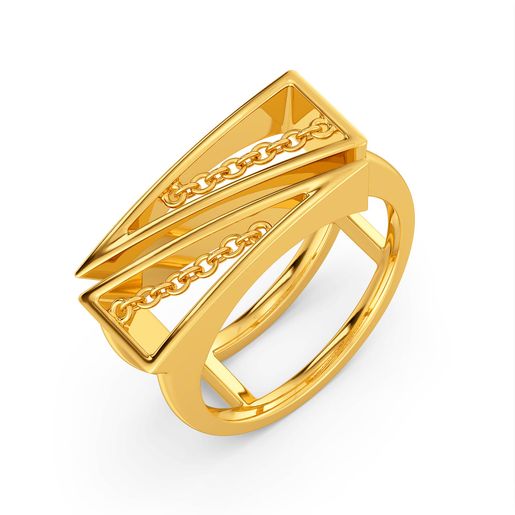 Leather Weather Gold Rings