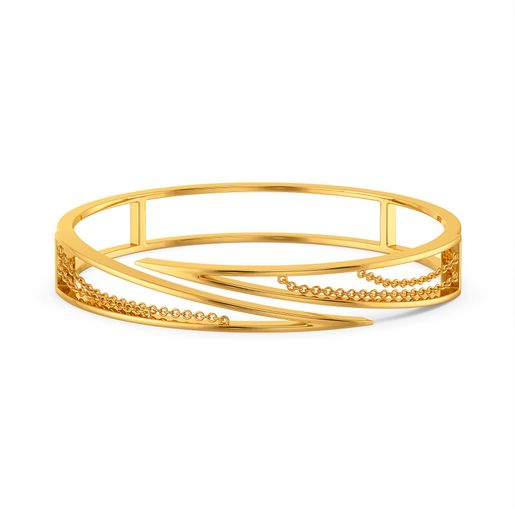 Leather Weather Gold Bangles