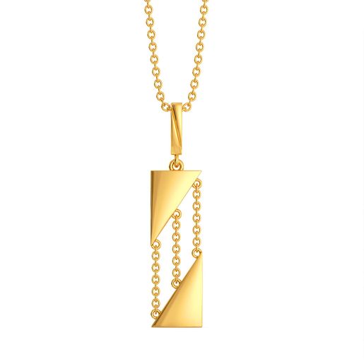 Chic Suede Gold Pendants