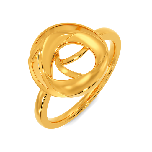 Artsy Bloom Gold Rings