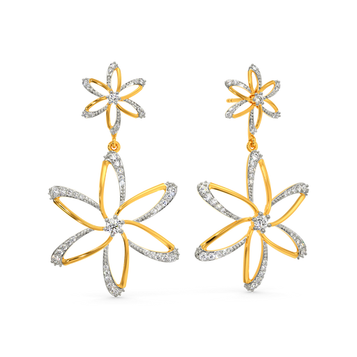 Flora Power Diamond Earrings