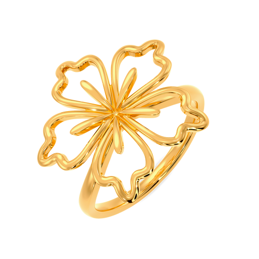 Party in Blooms Gold Rings