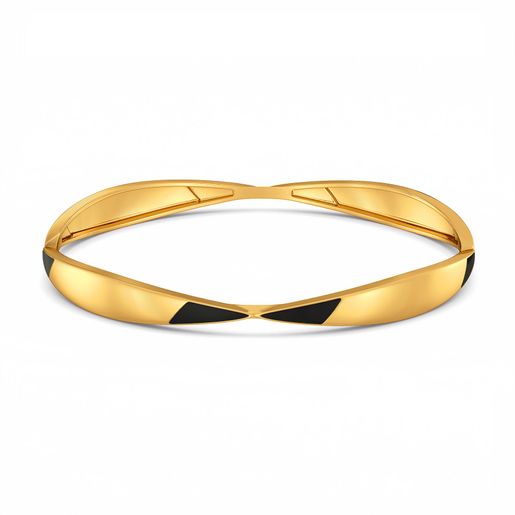 Leather Love Gold Bangles