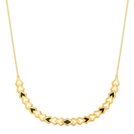 Trenched Out Gold Necklaces