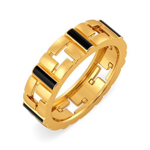 Matrix Fashion Gold Rings