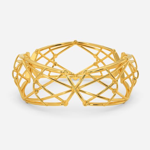 Lace Reaction Gold Bangles