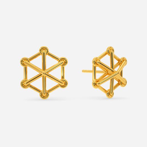 Knot-a-Lace Gold Earrings