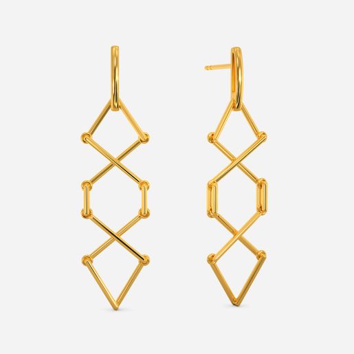 So Lacy Gold Earrings