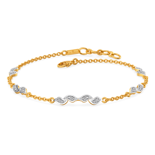 Swing and Swirl Diamond Bracelets