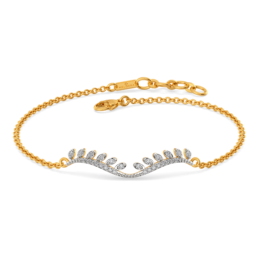 Gilded Plume Diamond Bracelets