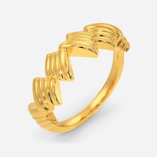 Player in Layer Gold Rings