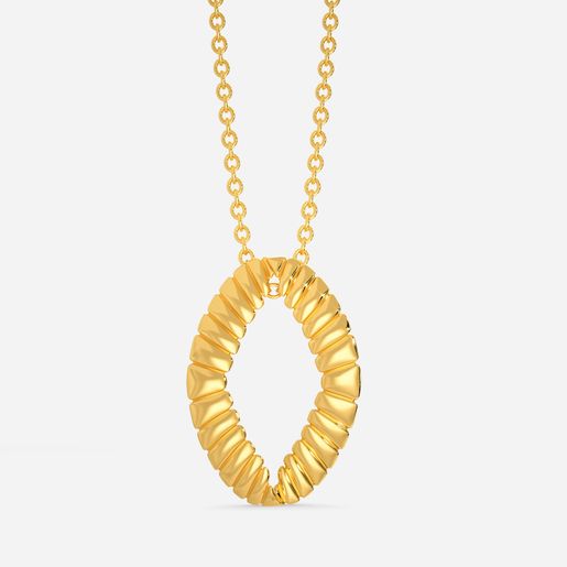 Tiered Tryst Gold Pendants