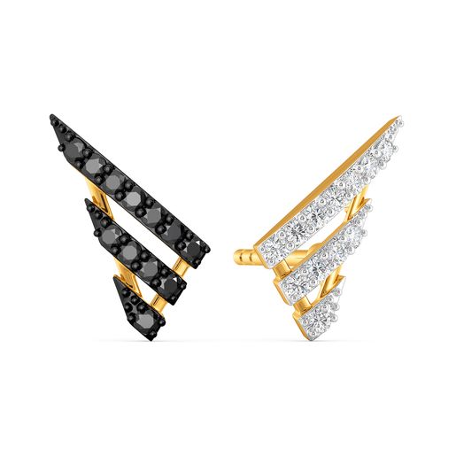 Yin N Yang Diamond Earrings