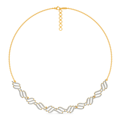 Marabou Feathers Diamond Necklaces