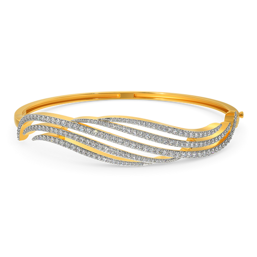 Flam Feathers Diamond Bangles