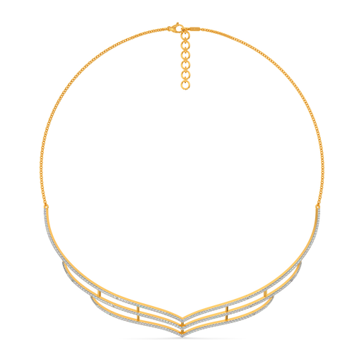 In a Feathery Mood Diamond Necklaces