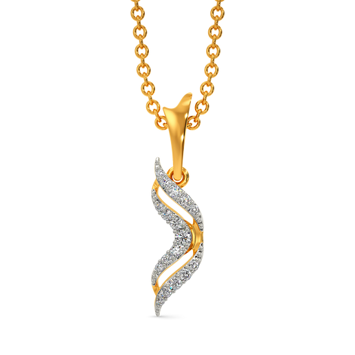 Feather Extravagance Diamond Pendants