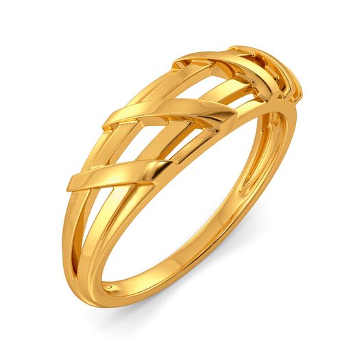 Edgy Elements Gold Rings