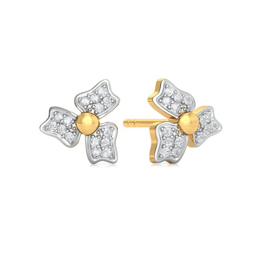 Sepal Steeple Diamond Earrings