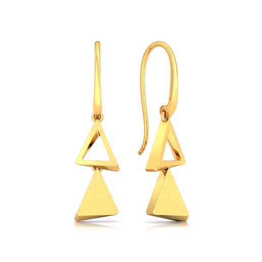 Three is Not a Crowd Gold Earrings