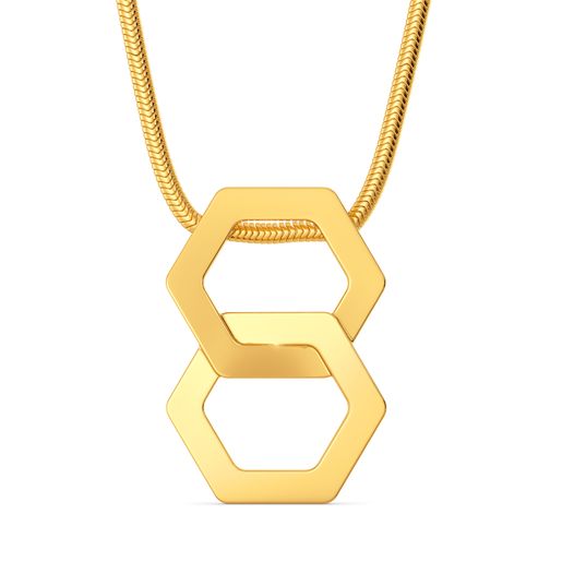 Gold Entwined Gold Pendants