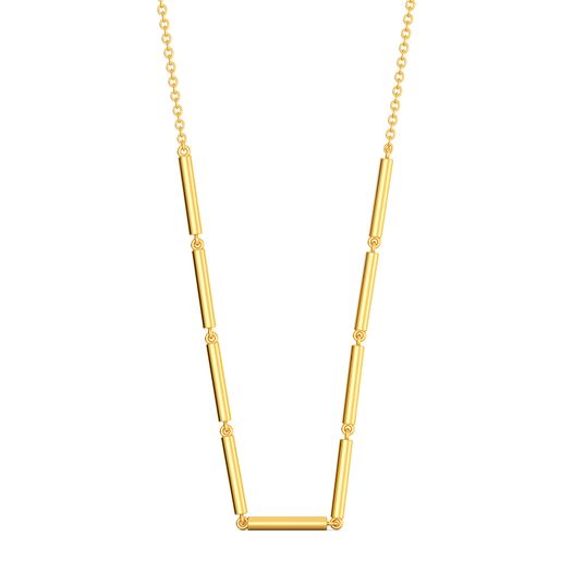 Tube Play Gold Necklaces