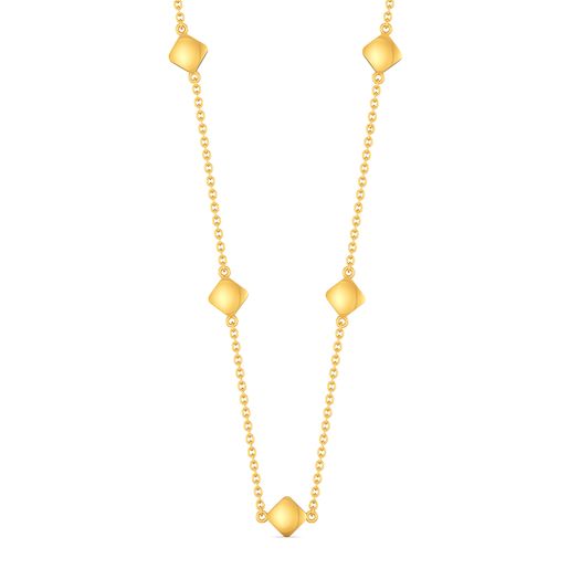 Rhombi Lovin Gold Necklaces