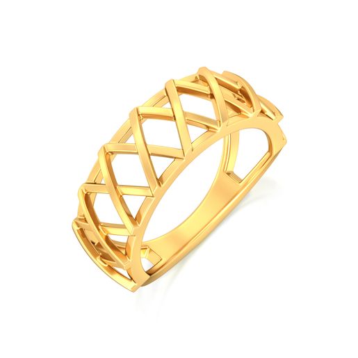 Quad Lace Gold Rings